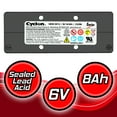 thumbnail image 3 of 0859-0012 Rechargeable Battery, Cyclon Series, Single Cell, 6 V, Lead Acid, 8 Ah, E, Quick Connect, 3 of 5