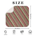 thumbnail image 4 of Red and Green Christmas Striped Pattern Dish Drying Mat for Kitchen 1 Pack, Ultra Absorbent Microfiber Dishes Drainer Mats,16x18in(41x46cm), 4 of 6