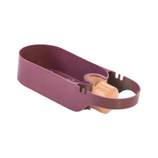 Soporte para esponja sobre grifo, hueco para jabón, paño de cocina, cepillo, escurridor para fregadero, colgador Rojo