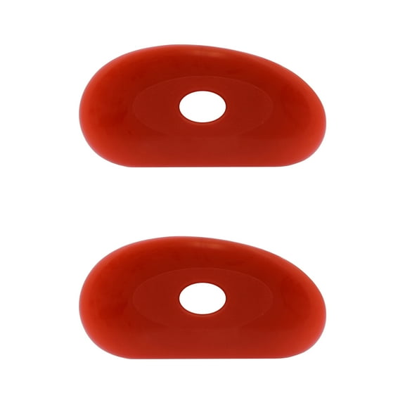 Soft Silicone Pottery Rib (Shape 1) - Ceramic Clay Sculpting Tool, Smooths & Removes Finger Marks | 2 Pack