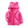 thumbnail image 2 of Kids Hoodies Kids Hoodies for School Bear Ears Shape Warm Hoodies Clothes Toddler Zip Up Light Jacket Sweatshirt Outwear For Baby Boys Girls, 2 of 3