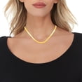 thumbnail image 2 of Floreo 10k Yellow Gold 5mm Super Flexible Silky Herringbone Chain Necklace, 2 of 4