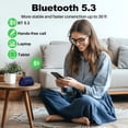 thumbnail image 4 of Bobtot Portable Wireless Triangle Bluetooth Speaker with 20W Loud Stereo Sound, IPX7 Waterproof Outdoor Speakers 15H Playing Time TWS Pairing for Party Camping Travel（Blue）, 4 of 9