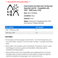 thumbnail image 2 of Front Control Arm Ball Joint Tie Rod and Sway Bar Link Kit - Compatible with 2007 - 2008 Isuzu i-290, 2 of 2
