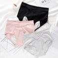 thumbnail image 3 of Aosijia 3 Pack Teen Girl Period Underwear Cotton Menstrual Panties High Waisted Women Postpartum Maternity Panties 5XL, 3 of 10