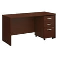 thumbnail image 1 of Scranton & Co Bureau de Bureau 60W x 24D avec Tiroirs en Acajou, 1 of 7
