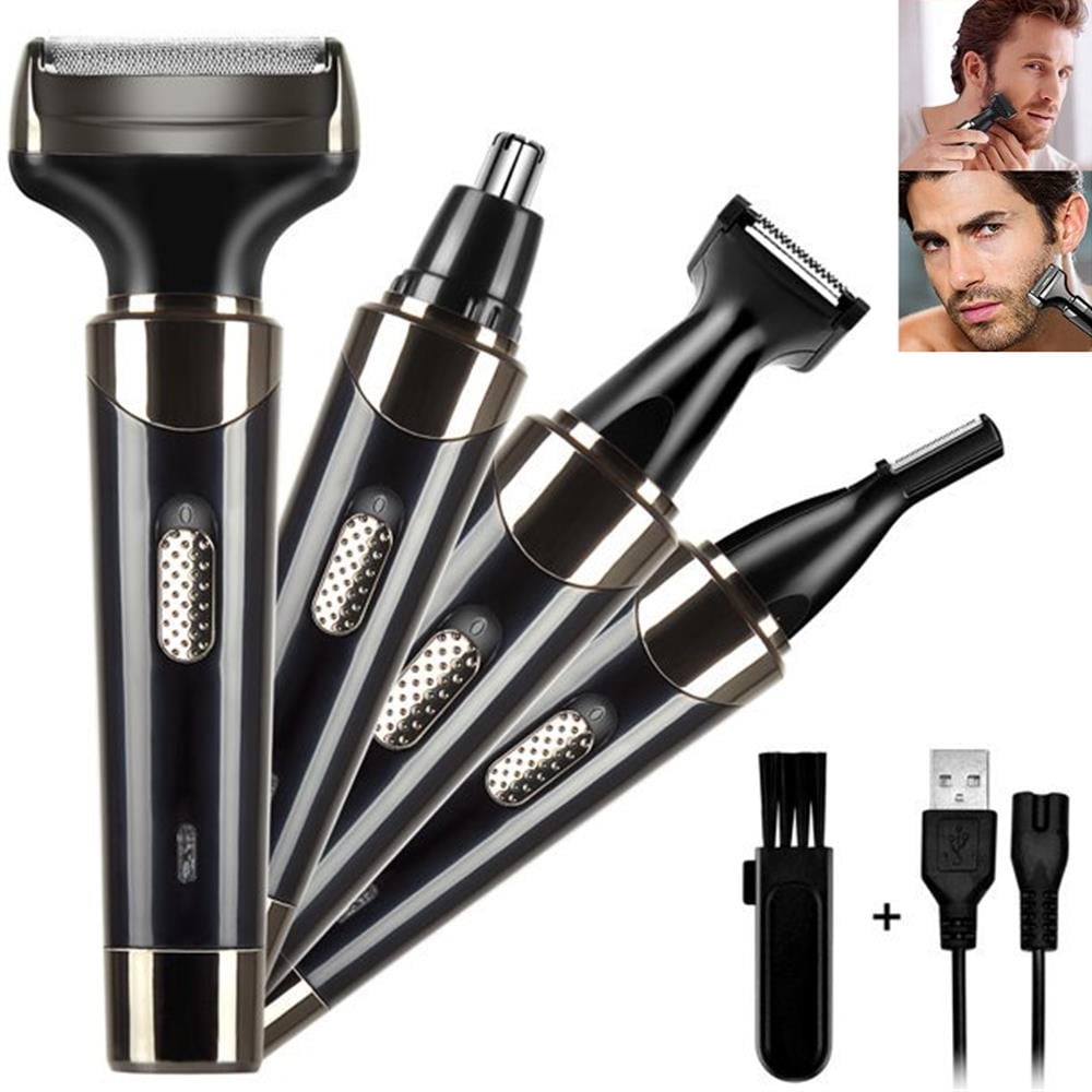 Nose Hair Trimmer, 4 in 1 Electric Razor for Men, Waterproof Electric ...