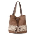 thumbnail image 2 of Sac Seau pour Femmes à Cordon, Sacs à Main Mode en Toile, Décontracté, Magasinage, Voyage, École, 2 of 7