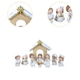 thumbnail image 6 of 12 Pieces Nativity Scene Figurine Ornament Set Resin Construction Christmas Indoor Religious Decor, 6 of 9