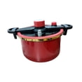 thumbnail image 3 of Olla de micropresión, olla de cocina esmaltada, ollas a presión multifuncionales de cocción rápida, cocina tipo glándula para cocina al aire libre y rojo, 3 of 8