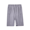 thumbnail image 5 of FUZHIQ Mens Cotton Linen Shorts Casual Elastic Waist Solid Twill Chino Short Relaxed Fit Summer Walking Shorts Solid Splice Pocket,XXXL, 5 of 5