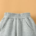 thumbnail image 4 of WOLLED Boy's Casual Fleece Lined Sweatpants for Kids Youth Spring Fall Jogger Pants 3-15 Years Toddler Loose Elastic Waist Thickened Trousers, 4 of 9
