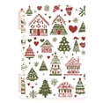 thumbnail image 7 of FORMRS 1-Subject Spiral Notebook 8" x 5" College Ruled 60 Refillable Sheet A5 Hard Cover, 2 Pack, Green Nordic Christmas, 7 of 7