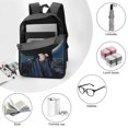 thumbnail image 3 of Abilities Wednesday Backpacks Basic Shoulder Daypack Bookbag Satchel Knapsack Rucksack-XTYD1832, 3 of 3
