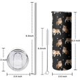 thumbnail image 5 of 20oz Bulldog Dog and Footprints Skinny Tumblers Stainless Steel Tumbler with Lid and Straw,Vacuum Insulated Double Wall Travel Tumbler Cups with Cleaning Brush for Coffee,Tea, 5 of 6