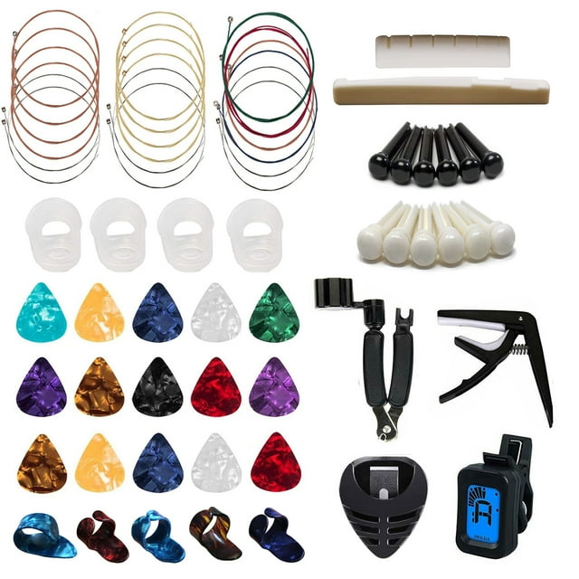 Kit Guitar Repairing Kit Guitar Care Kit Maintenance Tool Set Guitar Accessories Guitar Parts Change Strings Tool Tone Sandhi Clip