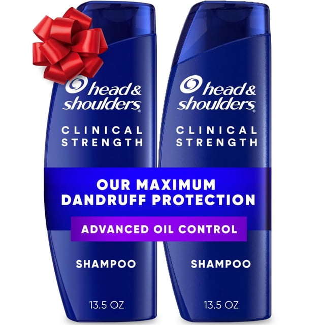 Head & Shoulders Clinical Strength Dandruff Shampoo Twin Pack, Advanced Oil Control with Refreshing Citrus, 13.5 Oz Each