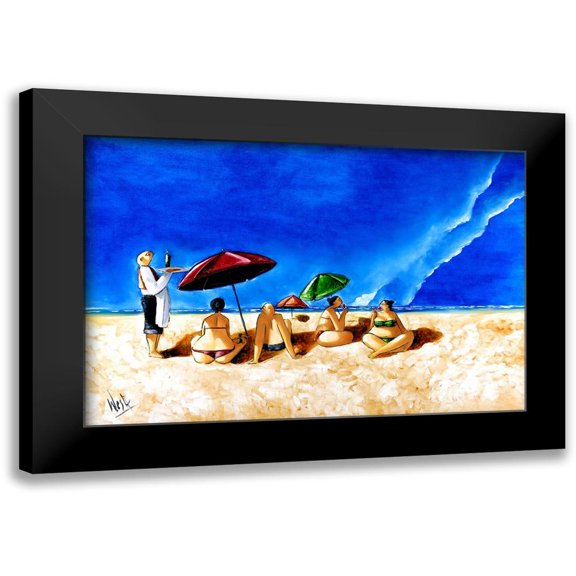West, Ronald 14x11 Black Modern Framed Museum Art Print Titled - Lunch at Rooiels