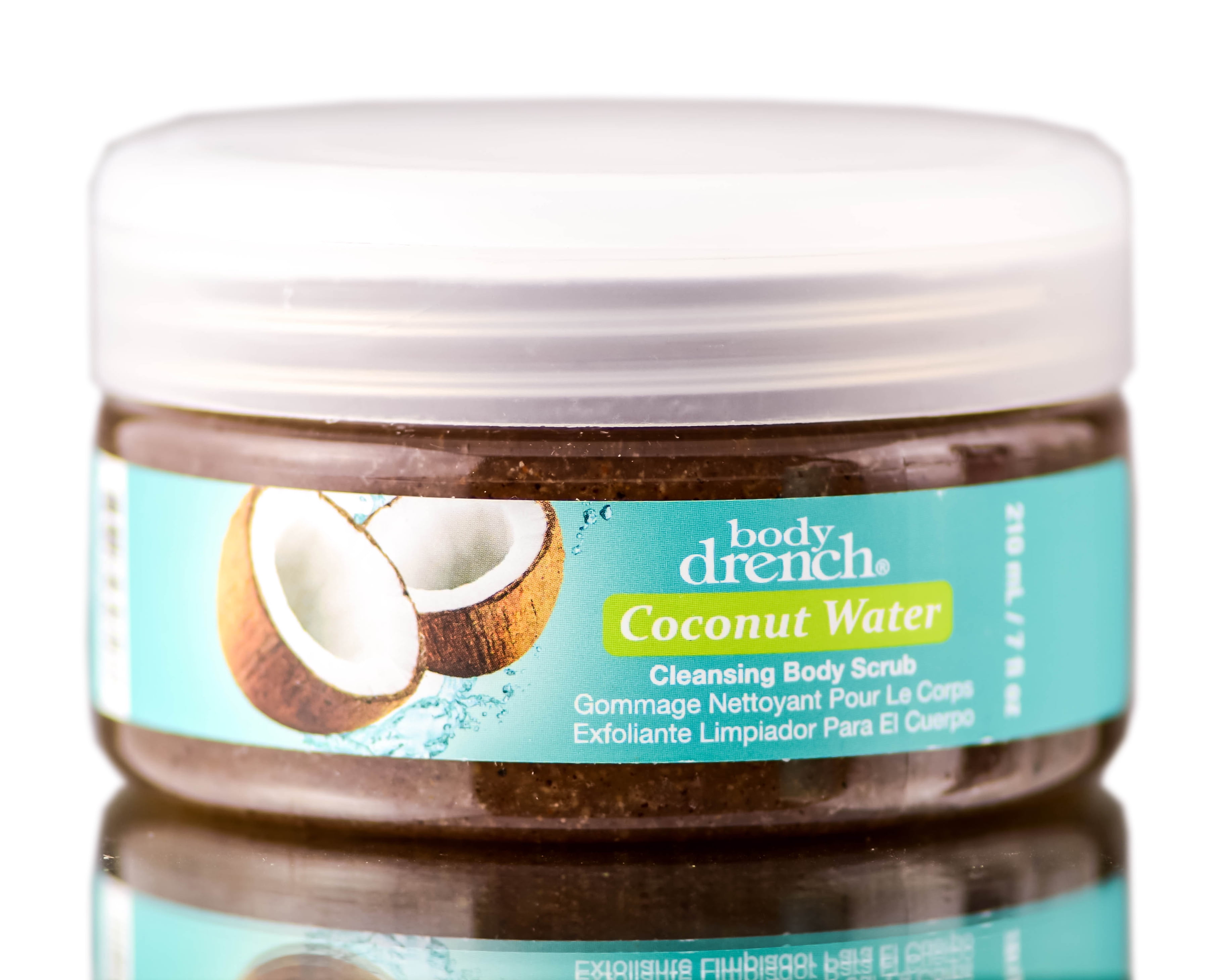 Body Drench Coconut Water Cleansing Body Scrub 7 oz Pack of 3 with
