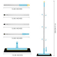 thumbnail image 4 of Yocada Floor Squeegee Broom with 51" Adjustable Iron Pole for Bathroom Shower Glass Tile Floor Blue, 4 of 6