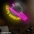 thumbnail image 2 of Glowneon Let's Dimsum Wall Led Decor, Dim Sum Chinese Restaurant Sign, 2 of 5