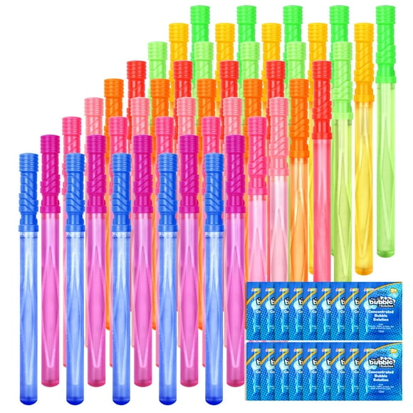 Bubble Maker JOYIN, 37 cm, 45 unidades, con recambios de solución