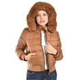 thumbnail image 4 of Chamarra con capucha desmontable Roman Fashion /Juvenil, 8026 (Cafe) cafe G, 4 of 5