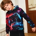 thumbnail image 2 of Toddler Boys Long Sleeve Shirts Graphic Print Sweatshirt Pullover Casual Jacket for Kids Round Neck Pullovers Tops Size 2-3T,Green, 2 of 4
