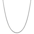 thumbnail image 3 of 14K White Gold 1.75mm Round Box Chain Necklace Size 28, 3 of 4