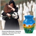 thumbnail image 4 of Sunflower Memorial Mini Urn For Ash Adult Male, Blue Keepsake Urn For Man And Women, 3 Inch Small Urns For Human Ashes Adult Man, Sunset Miniature Keepsake For Ashes Of Loved Ones, 4 of 7