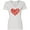 AA-White, variant on Inktastic Love, Hearts, Red Hearts, Valentine's Day Women's V-Neck T-Shirt