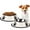 Beige, variant on BLRTUN 2-Pack Stainless Steel Dog Bowls Set, Non-Slip Stackable Food & Water Dishes for Pets Beige-7oz(0.9cups)