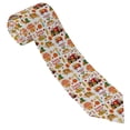 thumbnail image 3 of Fotbe Fall Farm Pumpkin Corbata Clásica para Hombre con Estampado – Corbata de Seda Jacquard Tejida, para Negocios, Bodas y Eventos Formales, 3 of 7