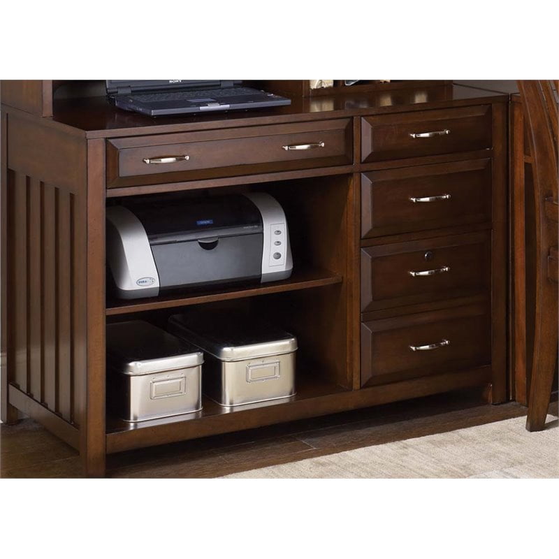 Liberty Furniture Hampton Bay Computer Credenza In Cherry