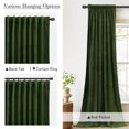 thumbnail image 3 of Cortinas Stangh de terciopelo verde musgo, 300 g/m², 304 x 274 cm, 2 paneles, 3 of 8