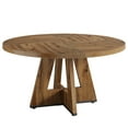 thumbnail image 4 of Fnova 47" Round Dining Table for 4 People, Modern Farmhouse Wooden Kitchen Table, Woodtone (Chairs Not Included), 4 of 13