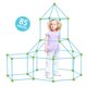 thumbnail image 2 of Kit De Construcción De Fortaleza Para Niños, Tienda De Campaña Para Niños, Juguetes De Construcción Para Niños Y Niñas Para Construir Castillos Diy, Tienda De Campaña Diy, Juguetes Para Niños Eigraketly FN007562-01, 2 of 6