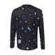 thumbnail image 5 of Hombres manga larga O-cuello impreso moda pulóver camisa casual Tops blusa Pompotops oipoqjl2258, 5 of 9
