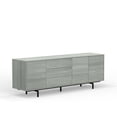 thumbnail image 5 of Atlas 78" x 28" Highboy Modern TV Stand Cabinet And Sideboard - Grey Frame, Grey Door/Drawers, Black Base, 5 of 8