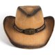 thumbnail image 3 of 2025 Latest Model Cowboy Hats for Women, Brown Straw Cowgirl Outfits, Western, 3 of 5