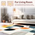 thumbnail image 2 of ODIKA 6'x9' Machine Washable Non-Slip Area Rug, Minimalist Print Style Indoor High Traffic Rug, Yellow, 250143, 2 of 7
