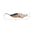 thumbnail image 5 of Tray for Bed, Coffee Table, or Home Decor - Decorative Leaf-Shaped Tray Perfect for Centerpiece Table Decoration or Home Accent - Unique Tray for Jewelries, Trinkets, or Vanities - 27" Ivory & Gold, 5 of 11