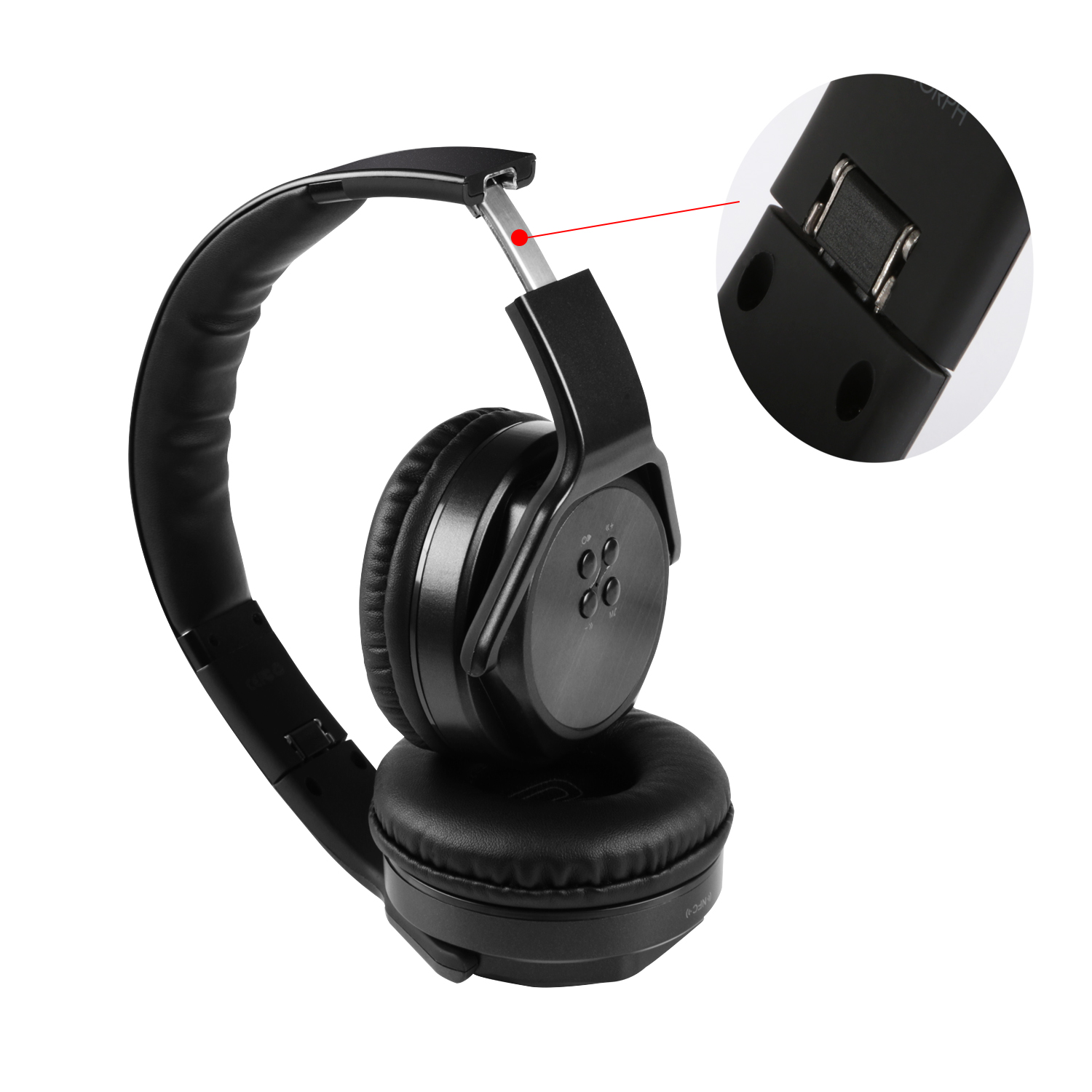 KOCASO HP-530 [Wireless / Foldable] Headphones With Built-in Speaker Mode - image 2 of 9