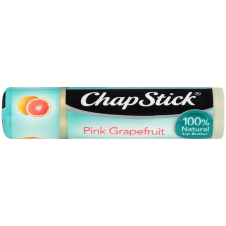 (4 Pack) ChapStick 100% Natural Pink Grapefruit Lip Butter 12-0.15 oz (Best All Natural Chapstick)