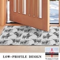 thumbnail image 3 of Gray Highland Cow Person Pattern Door Rugs,Washable Non Slip Door Mats Indoor,Decorative Door Mats,Entry Mat Indoor for Entrance,Bedroom,Kitchen,Bathroom,17"x30", 3 of 6