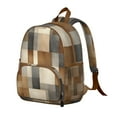 thumbnail image 2 of Brown and Grey Abstract Art Artwork Backpack Backpack for School,Cute School Bag,Schoolbag with Adjustable Shoulder Straps & Padded Back,13.8"x11.4"x6", 2 of 6