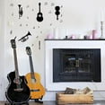 thumbnail image 5 of Music Wall Decals Black Instrument Band Jazz Style Music Studio Interior Decoration Vinyl Art Sticker for Home Studio Living Room Bedroom Kids Room Decorations Wall Sticker Vinyl Transfer Mixed Color, 5 of 7