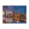thumbnail image 2 of Melbourne Night Skyline Canvas Artwork Breathtaking Stunning Cityscape for Home Decor Ready to Hang, 2 of 18