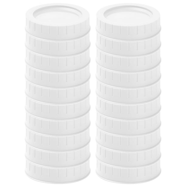 20pcs Plastic Mason Jar Lids Foodgrade Mason Jar Caps Fit Regular
