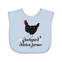 Inktastic Backyard Chicken Farmer Ancona Hen Girls Baby Bib
